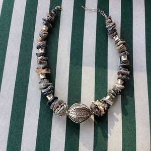 Stone and Sterling necklace